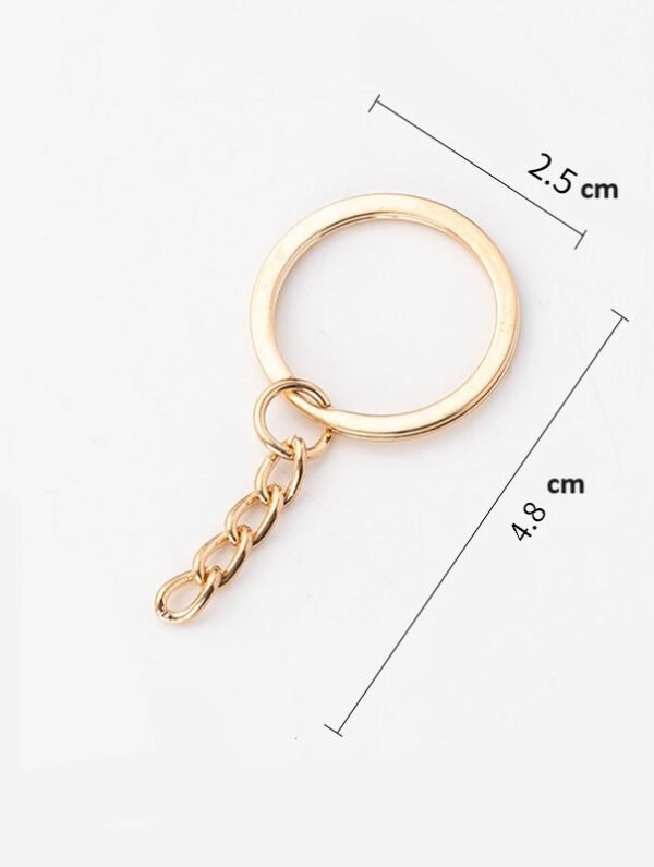تعليقة مدالية معدنية - ذهبي - 10 قطع