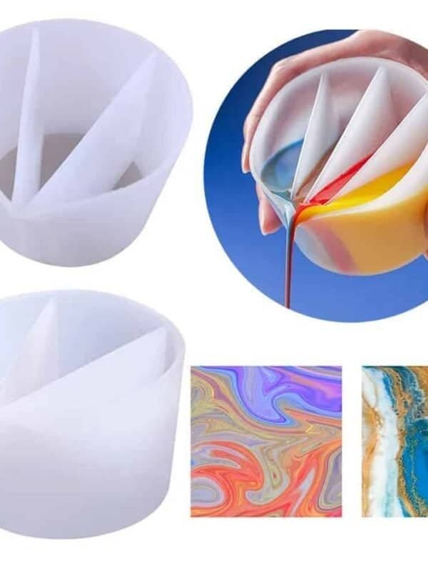 وعاء سيلكون لسكب مجموعة الوان