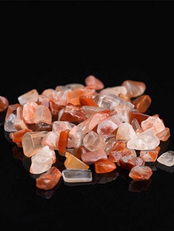 احجار كريستال حجم صغير عسلي – Red crystal – 100g