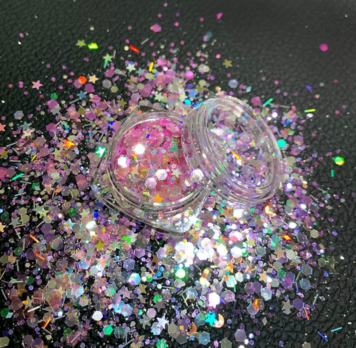20 ml glitter علبة جلتر 20 مل - فوشي - الصورة 1