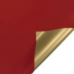 اوراق تغليف - وجه ذهبي- احمر - 20 ورقة
