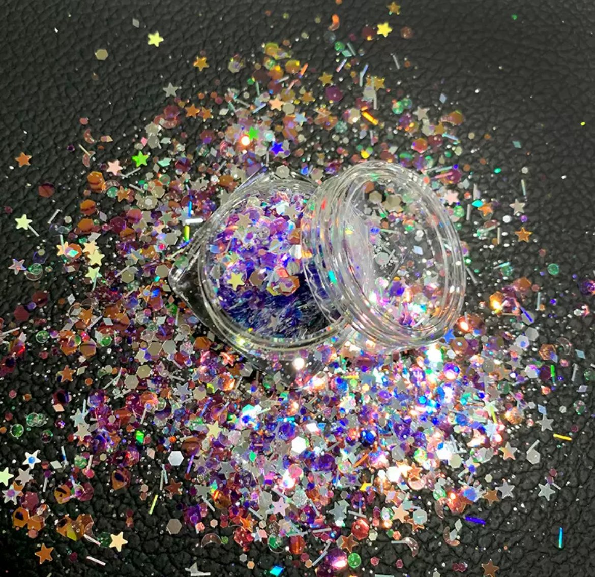 20 ml glitter علبة جلتر 20 مل - بنفسجي - الصورة 1