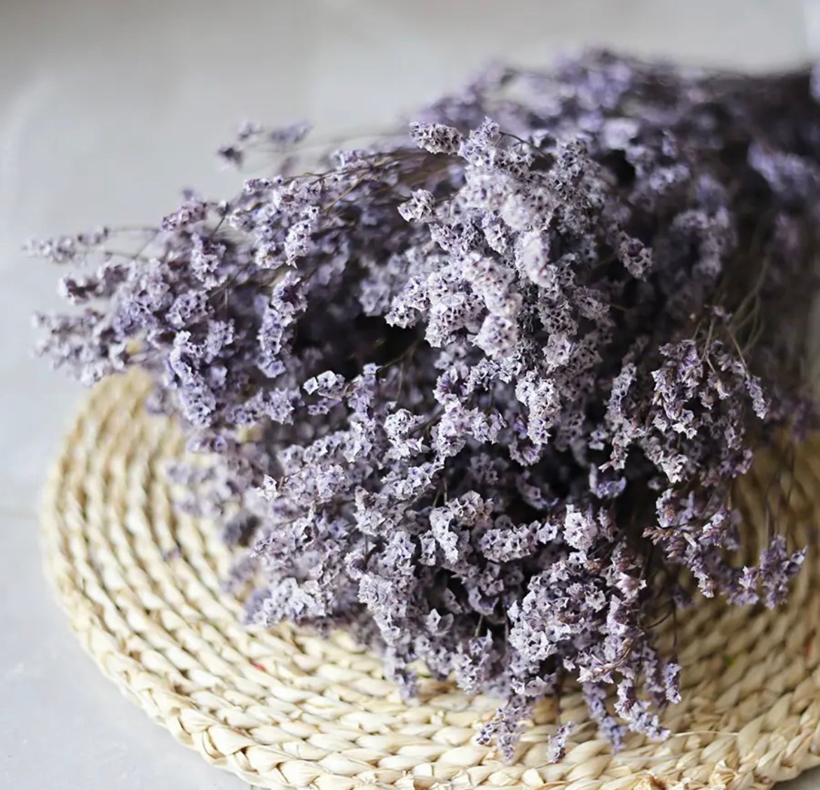 light purple -crystal-dried-flower ورد مجفف - ضمة زهرة ستاتيس -بنفسجي فاتح - الصورة 1