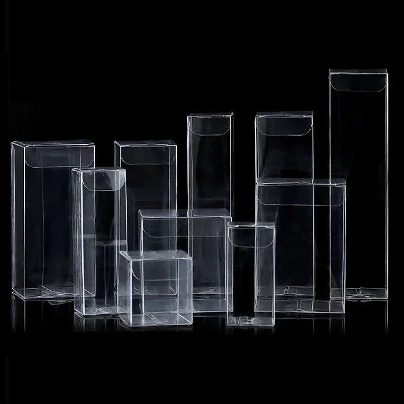 4cm-pvc-box علبة تغليف بلاستيك شفافة - 5 * 5 * 15 سم - 10 قطع - الصورة 1