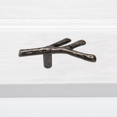 small-bronze- tree-trunk-handle يد صينية - جذع شجرة صغير- برونزي - قطعتين - الصورة 1