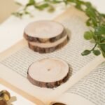 كوستر خشبي قطر 5 سم - 10 قطع