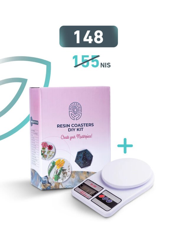 Bundle  توفير (بكج الريزن لصناعة الكوسترات + ميزان كتلة)