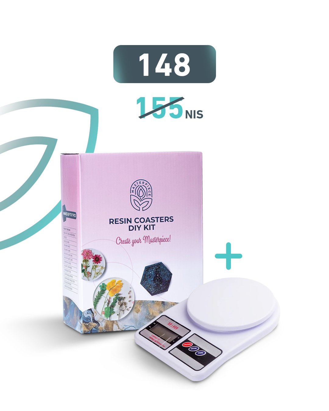 باندل1 Bundle توفير (بكج الريزن لصناعة الكوسترات + ميزان كتلة) - الصورة 1
