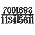 ارقام ساعة انجليزي اسود اكريلك - 3 سم